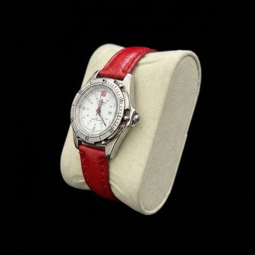 Coleman ladies watch side profile on black background