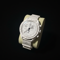 Omega x Swatch MoonSwatch Mission to the Moon - Front dial on black background