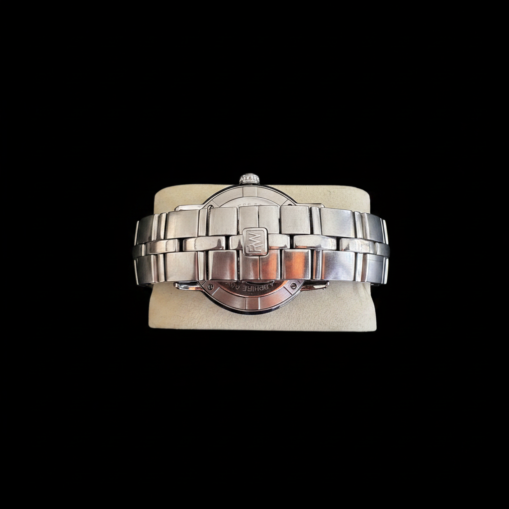 Raymond Weil Parsifal bracelet and clasp on black background